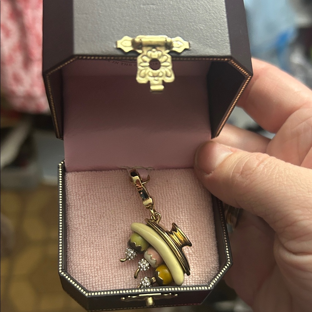 Ice cream Sunday Charming Gold Pendant